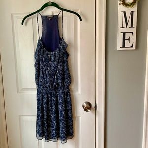 3 for $25! Express Navy Racerback Chiffon Dress